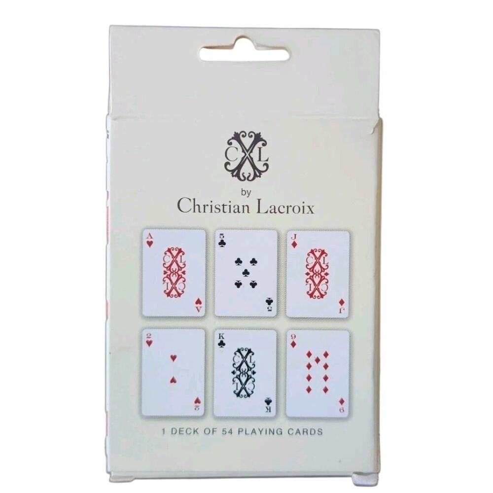 New In Box Sealed Christian Lacroix Designer Playing Cards Deck - Picture 3 of 5
